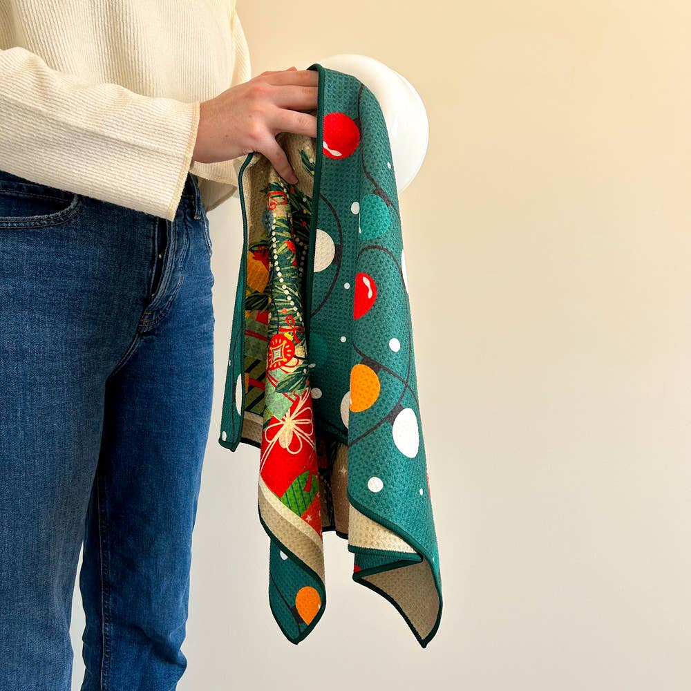 Christmas Deck the Halls - Kitchen Dish Towel & Hand towel