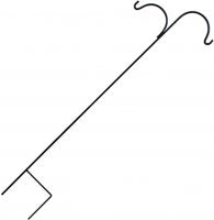 Shepherd Staff Double Super Duty 72" Height