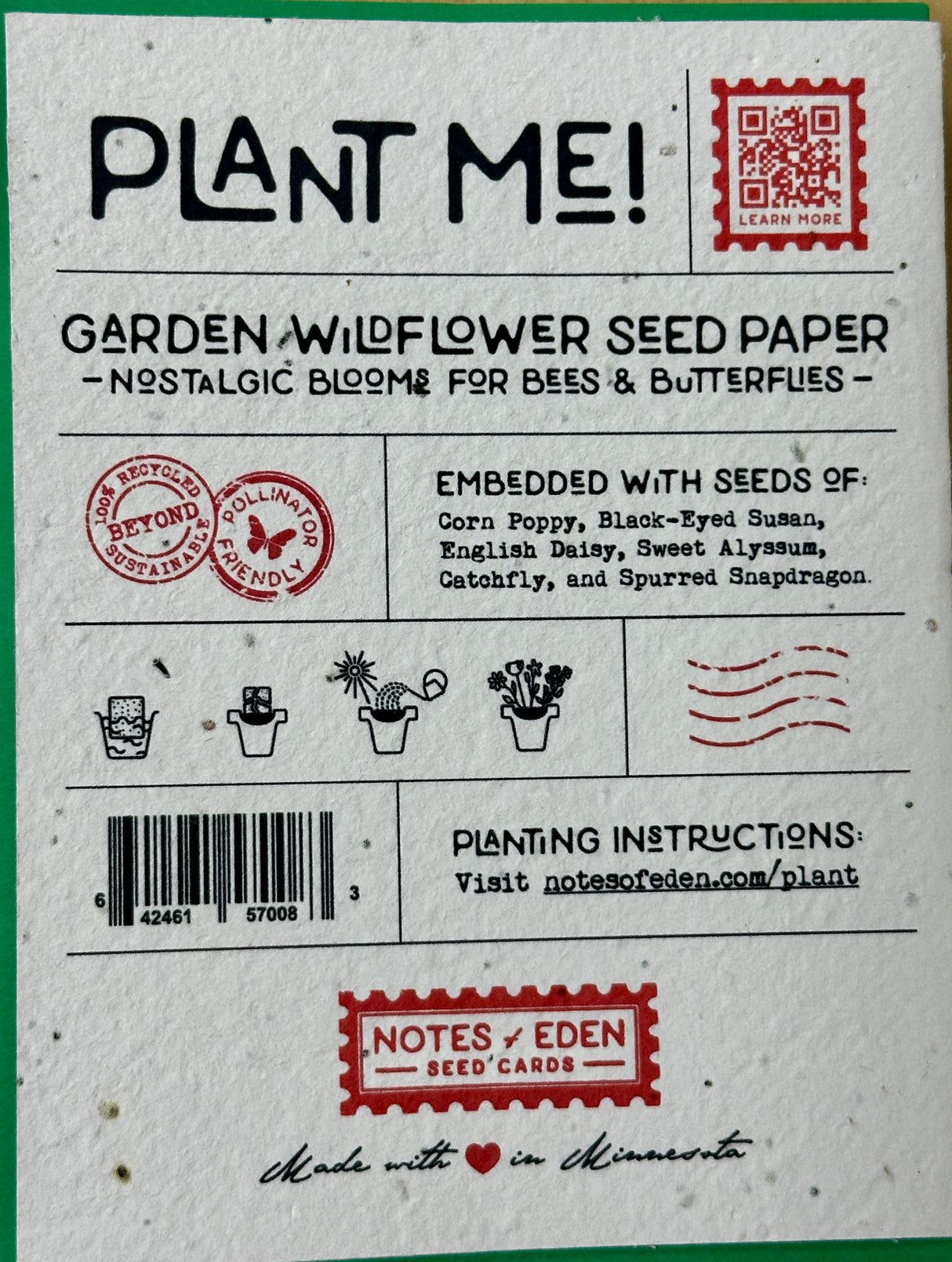 Thanks A Bunch Seed Card Wildflower Mix