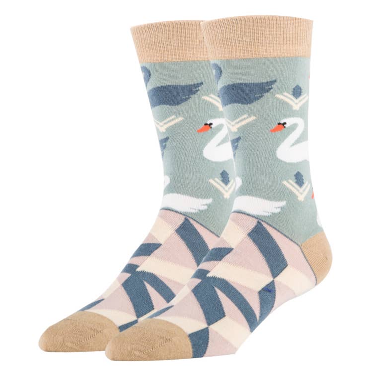 Black Swan | Men's Premium Cotton Crew Dress Socks
