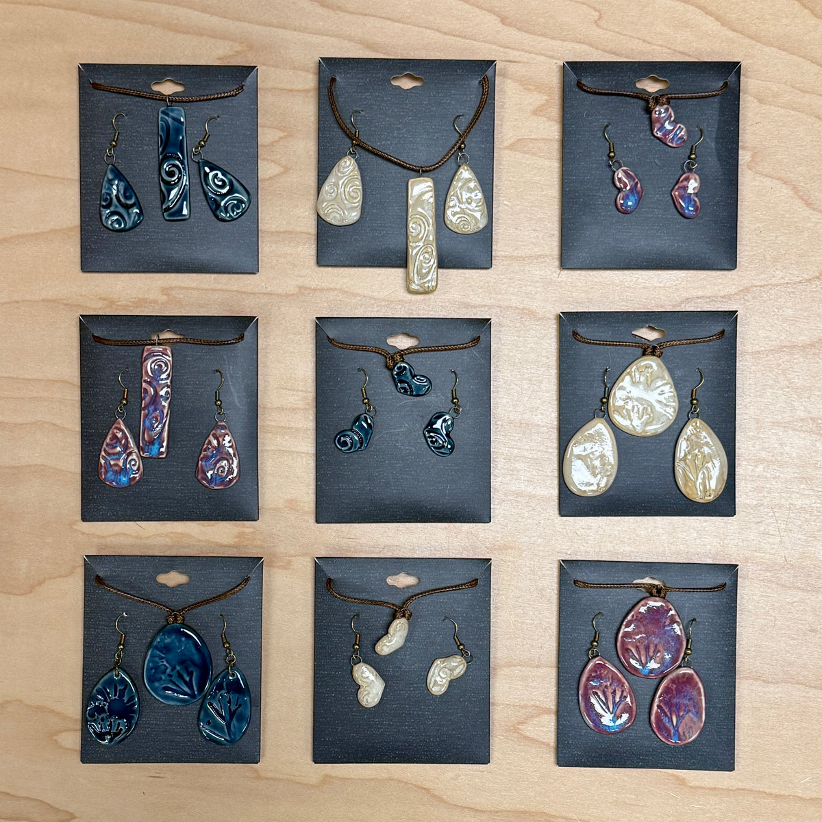 Hand Crafted Ceramic Jewelry Set