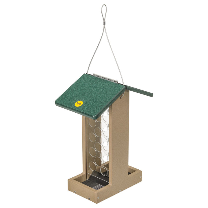 Bluejay Feeder in Taupe and Green