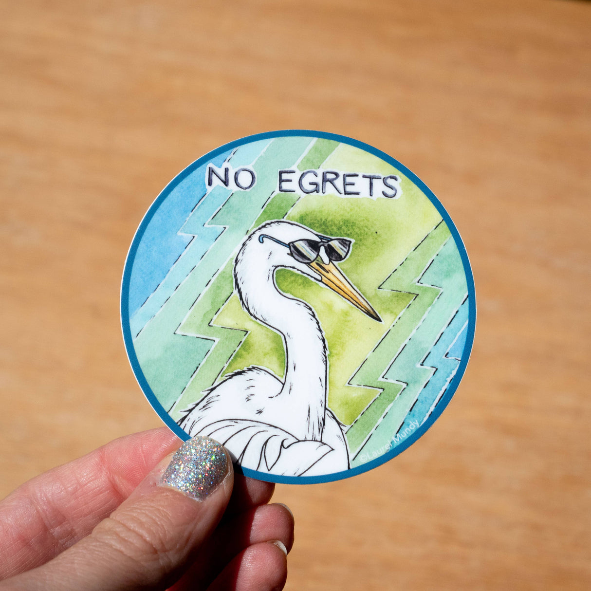No Egrets Sticker