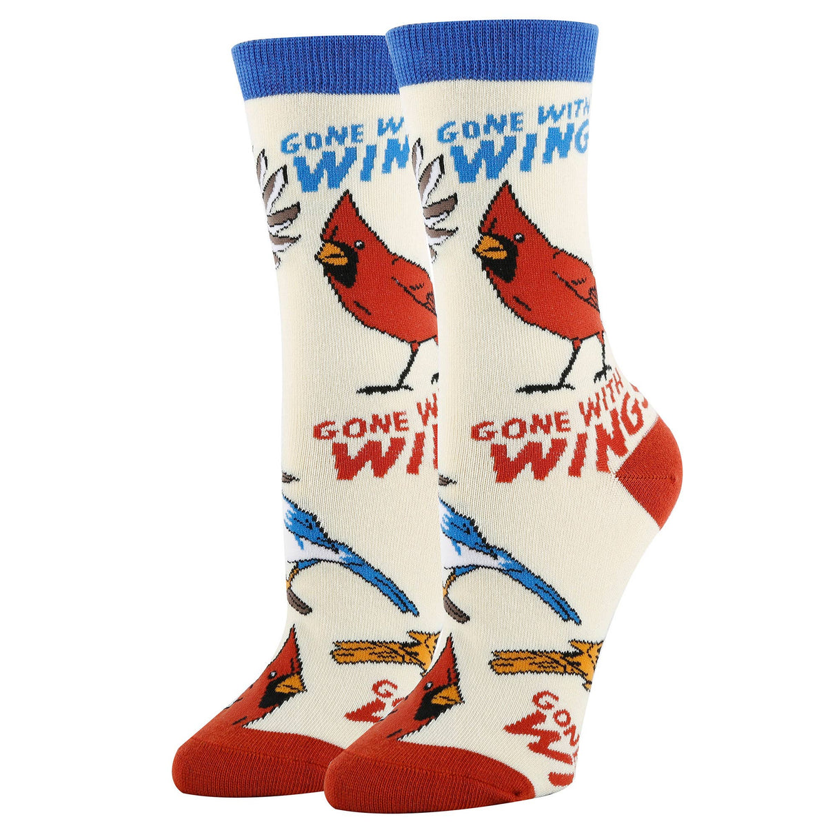 Birds the Word | Women's Funny Cotton Crew Socks