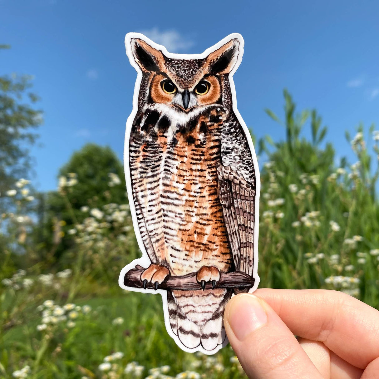Great Horned Owl Sticker
