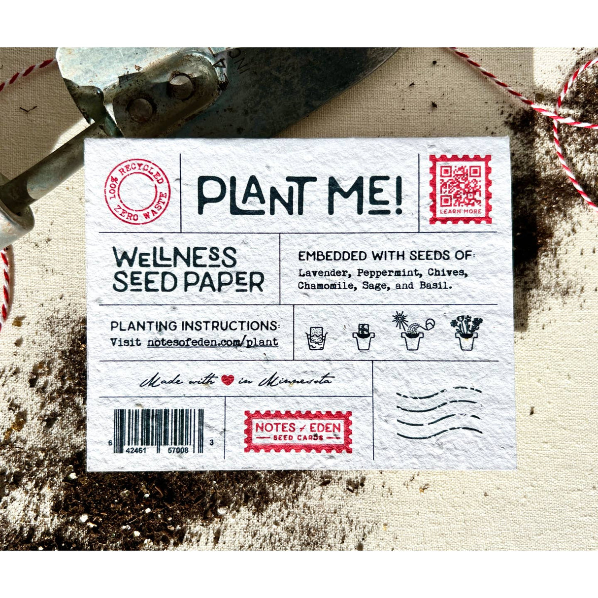 Seeds 'n Greetings! Plantable Wellness Mix Seed Card