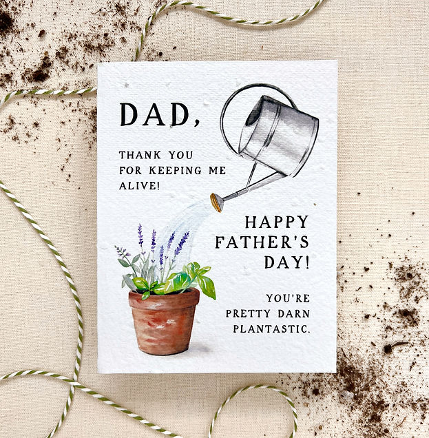 Father's Day Wellness Mix Seed Card Herbs