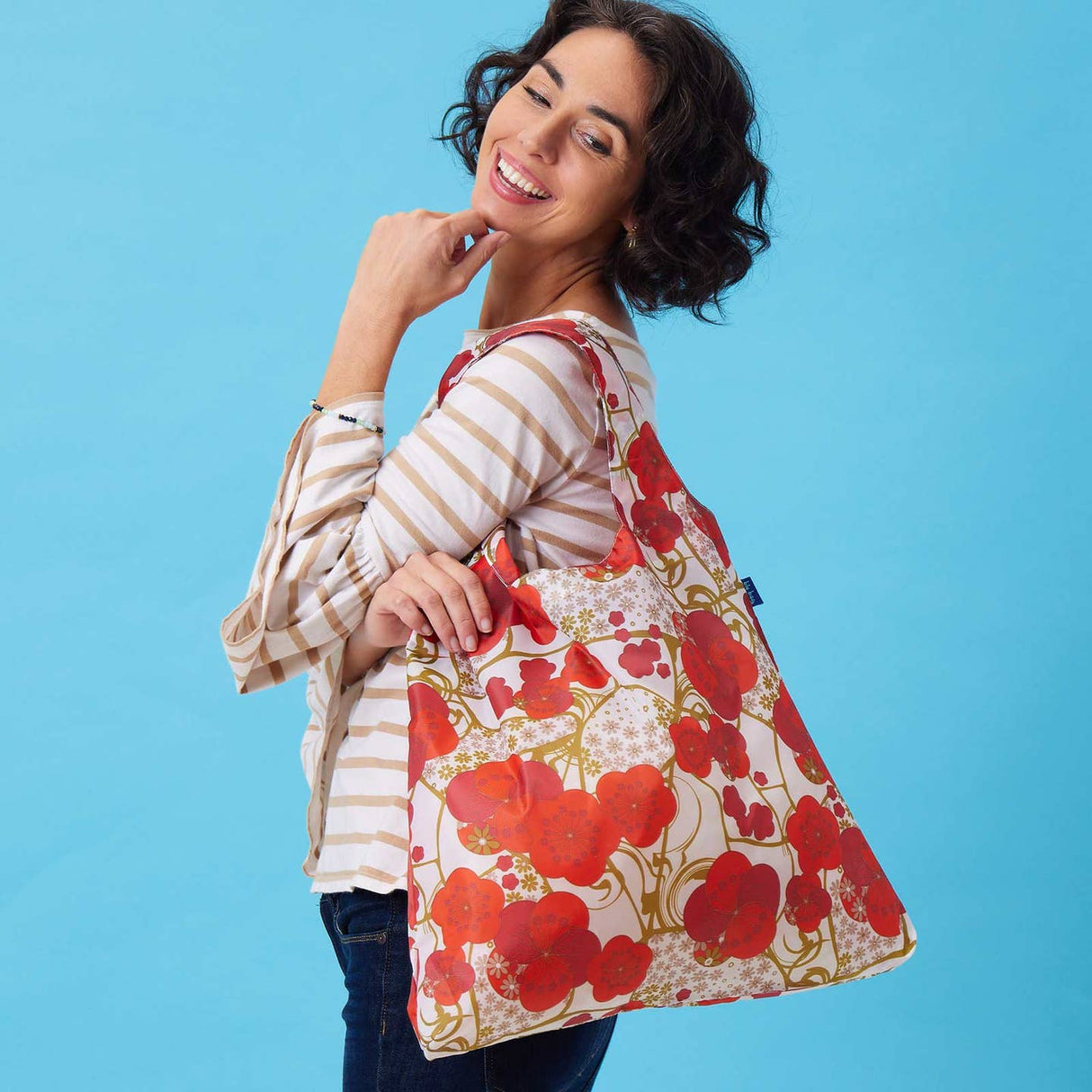 Kintsugi Red Reusable Shopper Blu Bag