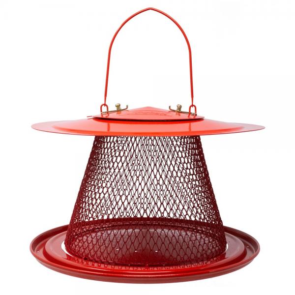 Red Collapsible Mesh Feeder