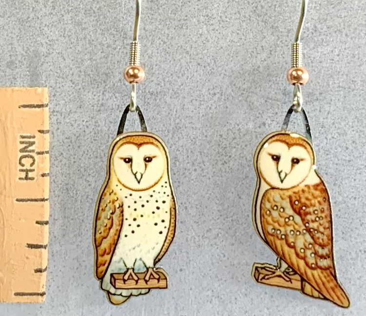 Barn Owl Earrings