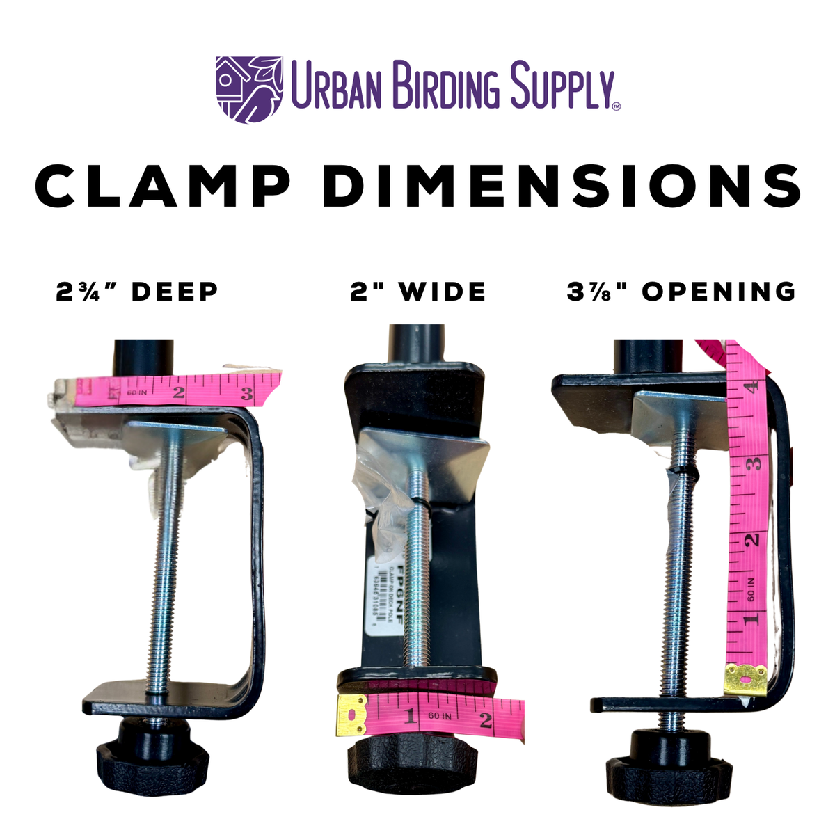 Clamp On Straight Pole - 24" Height