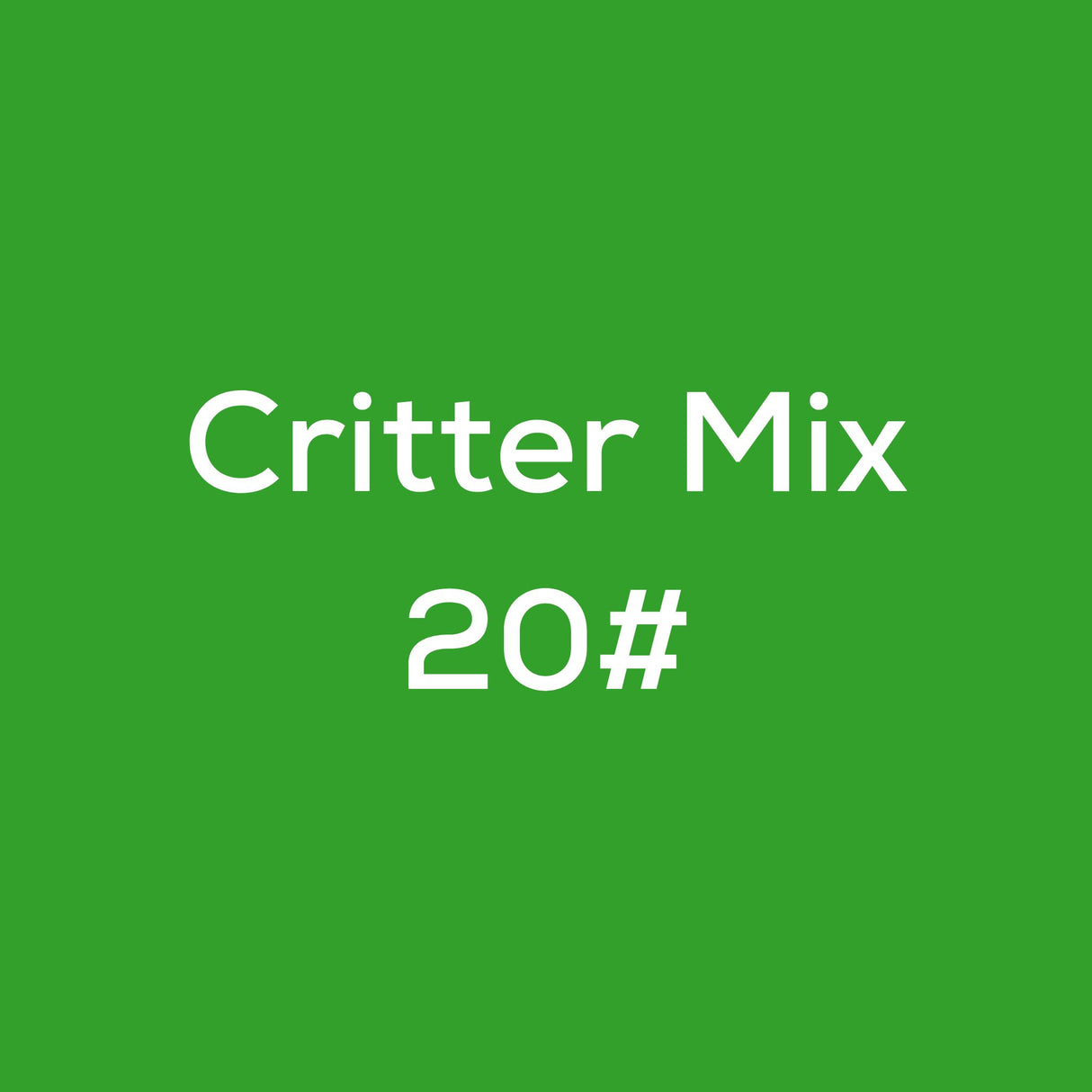Critter Mix 20#