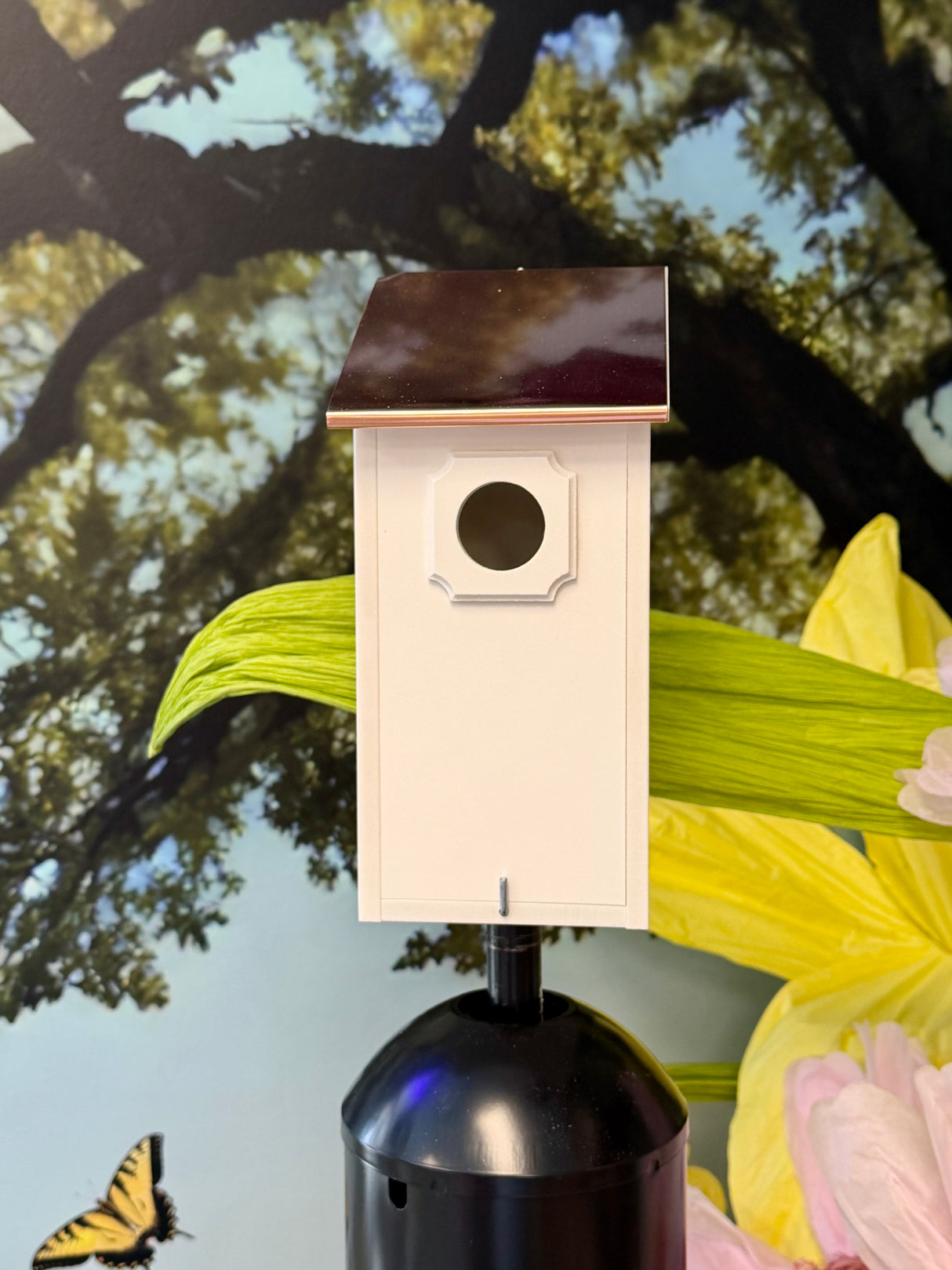 Square PVC Bluebird House Post Mount