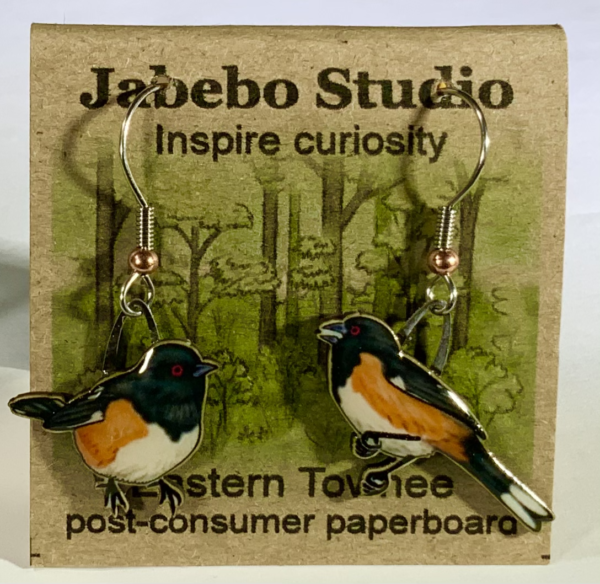 Eastern Towhee Earrings