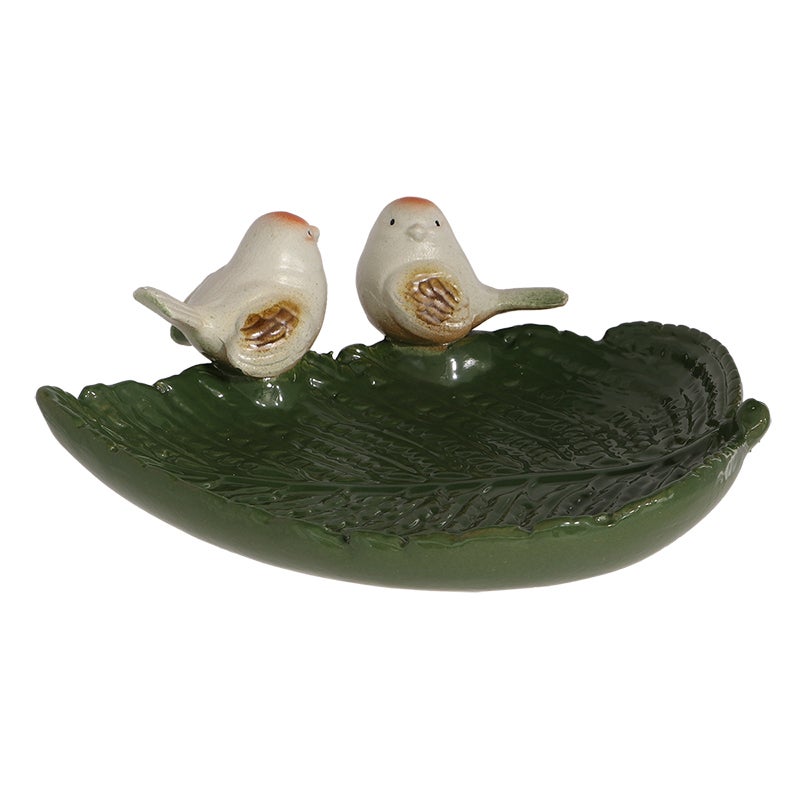 Birds on a Leaf Ceramic Dish
