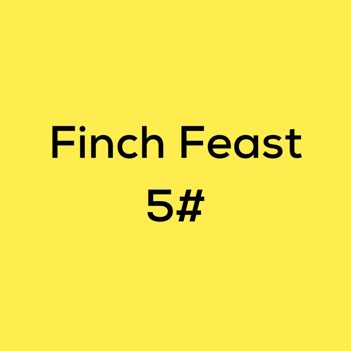 Finch Feast 5#