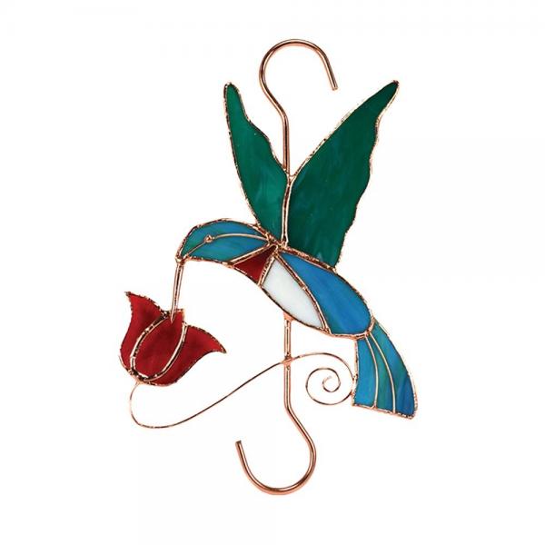 Stained Glass Bird Hook