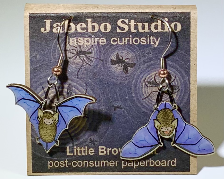 Little Brown Bat Earrings