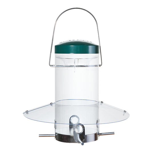 Hanging Classic Bird Feeder with 12" Baffle Weather Guard
