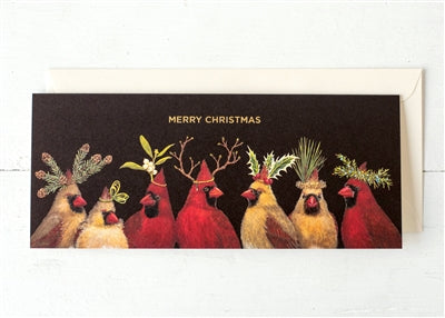 Christmas Cardinal Gold Foil