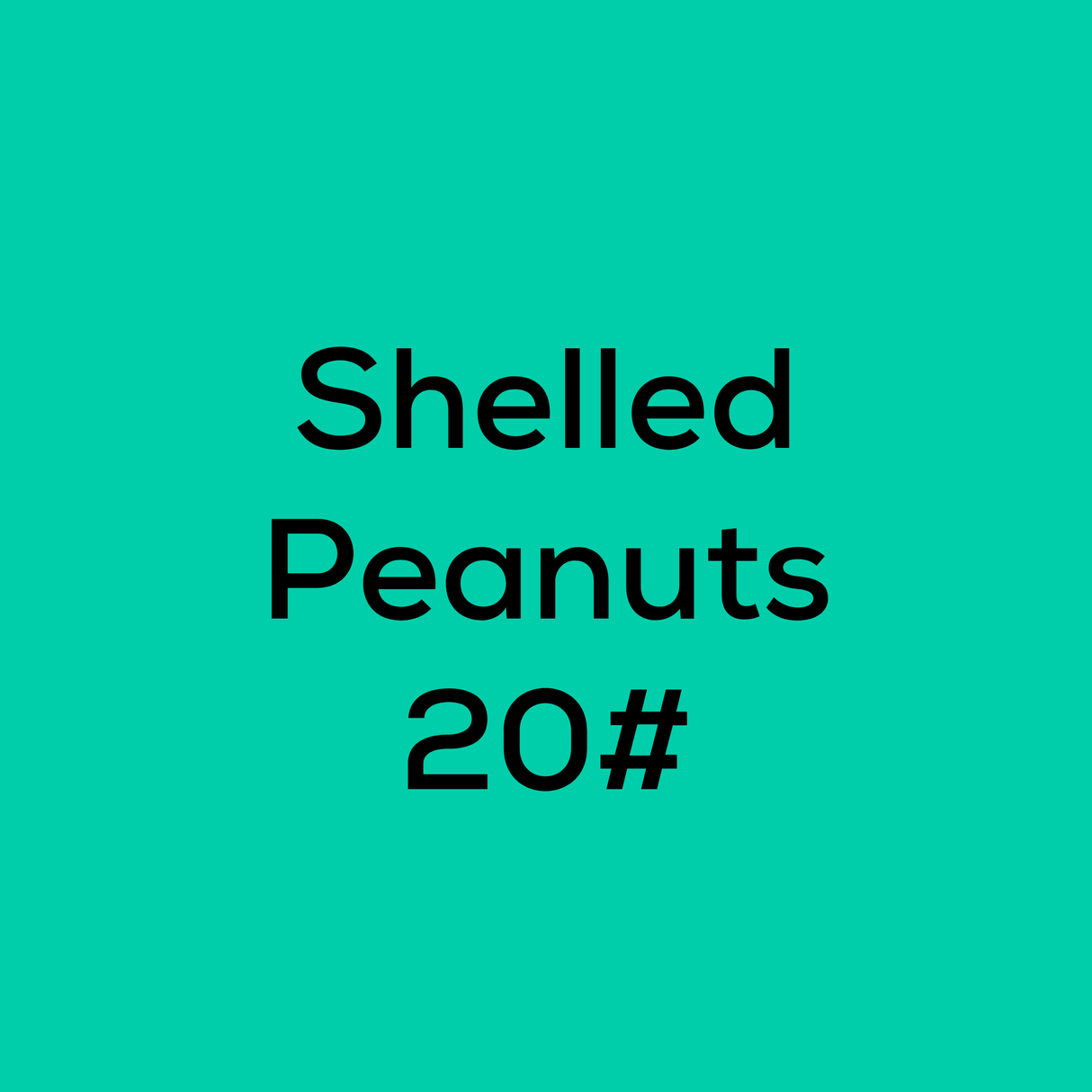 Shelled Peanuts 20#