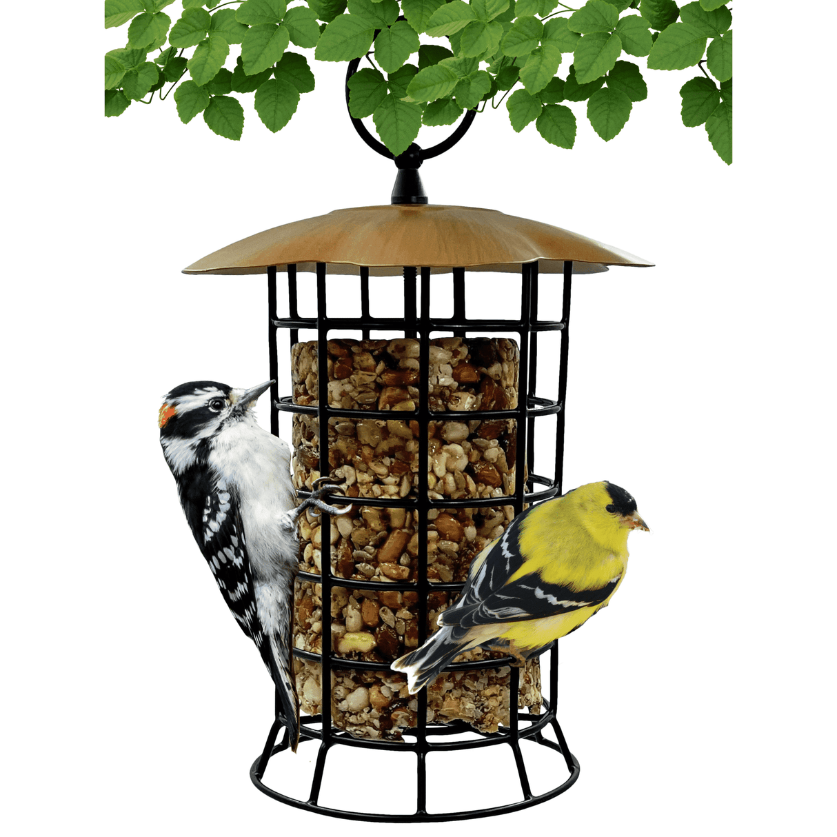 Small Copper Suet Log Feeder
