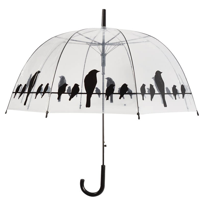 Birds on a Wire Clear Umbrella