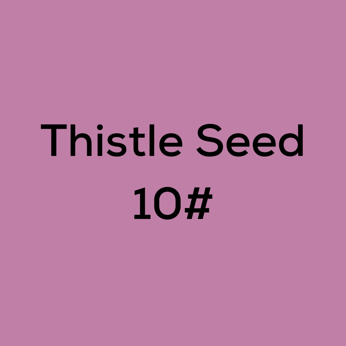 Nyjer Thistle Seed 10#