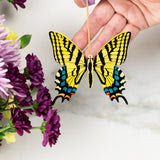 Swallowtail Butterfly Ornament with Blank Notecard