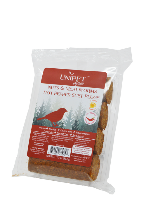 Nuts & Mealworms Hot Pepper Suet Plugs