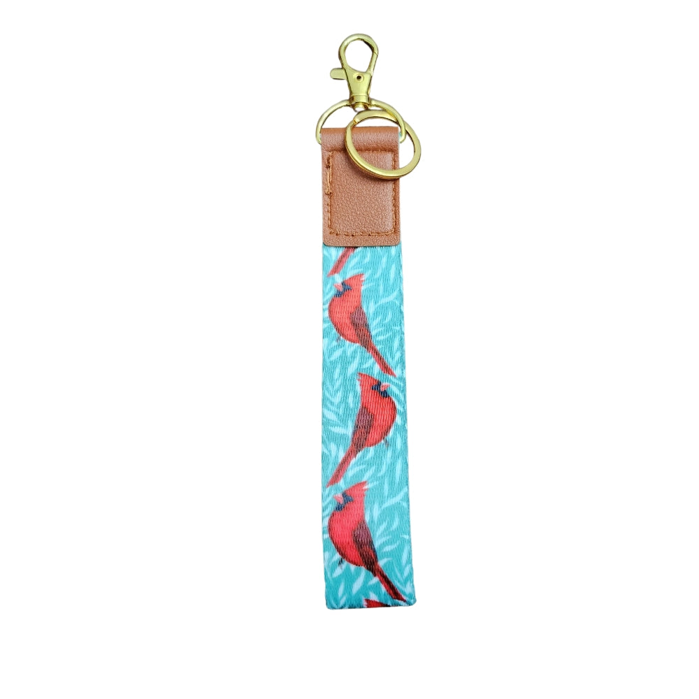 Cardinal Keychain Wristlet