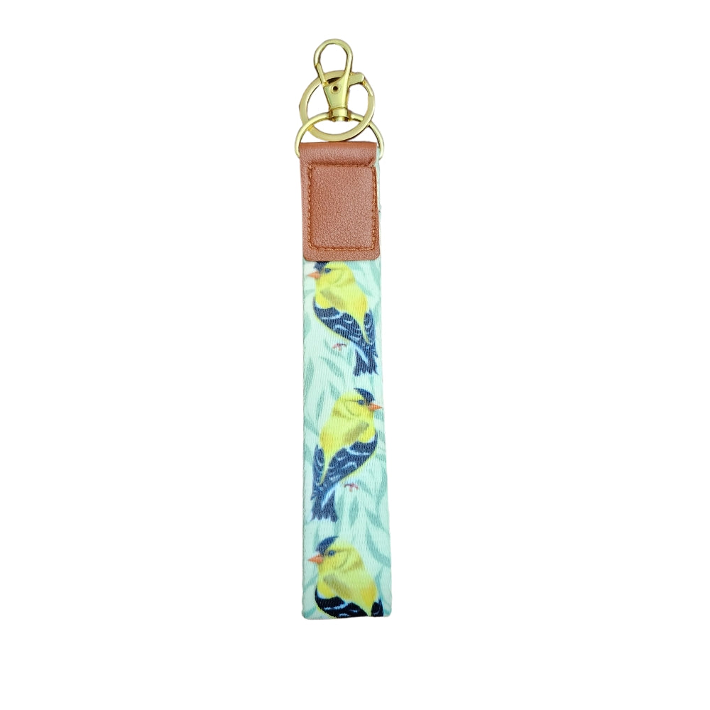 Goldfinch Keychain Wristlet