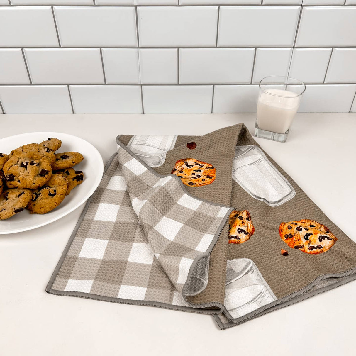 Cookies & Milk - Kitchen Dish Towel & Hand towel