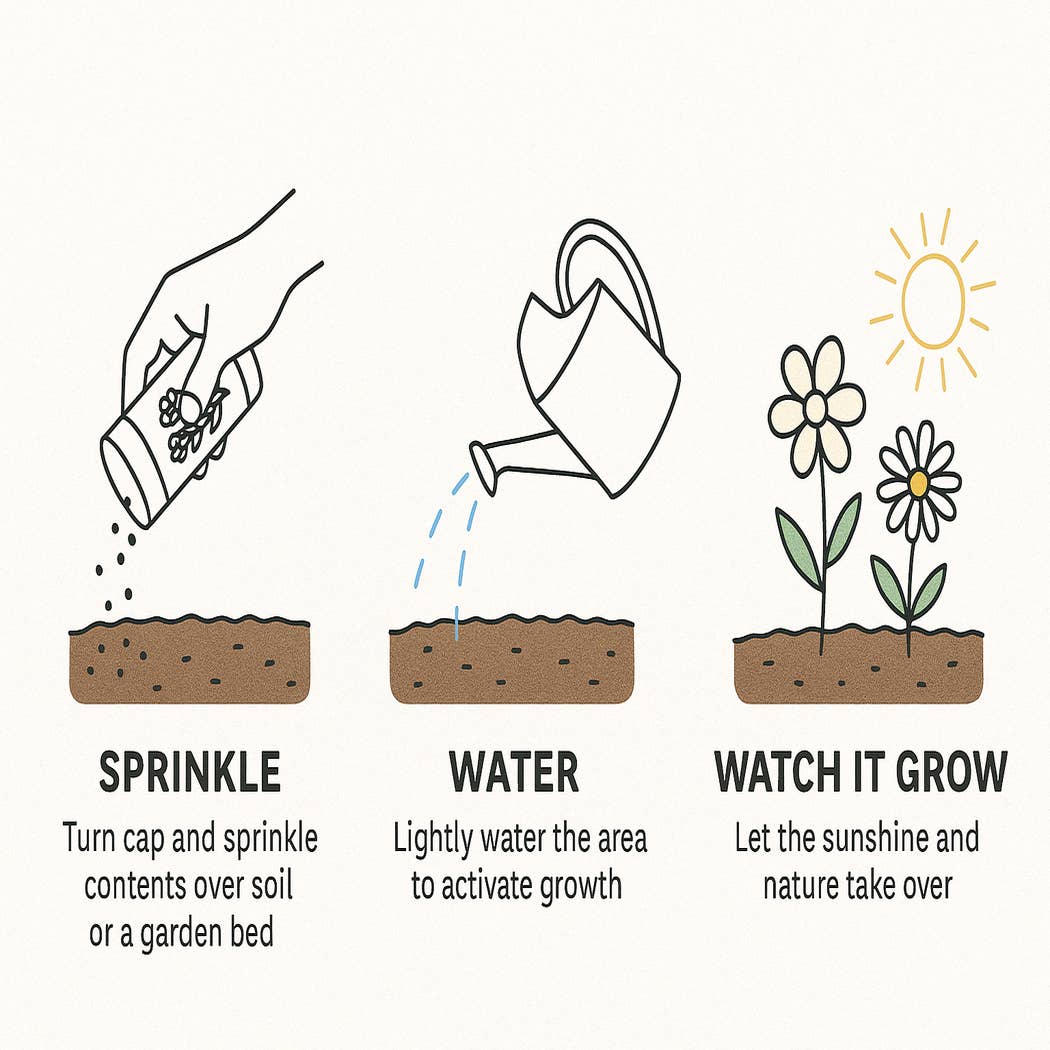 Hummingbird Shaker Garden Can Seed Kit