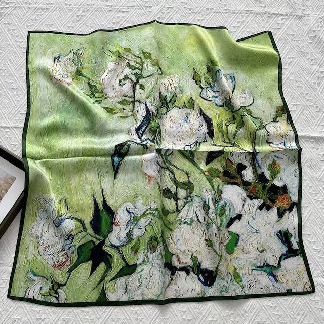 100% Silk Square Scarf