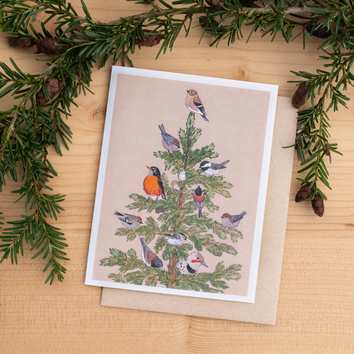 Winter Birds Greeting Card