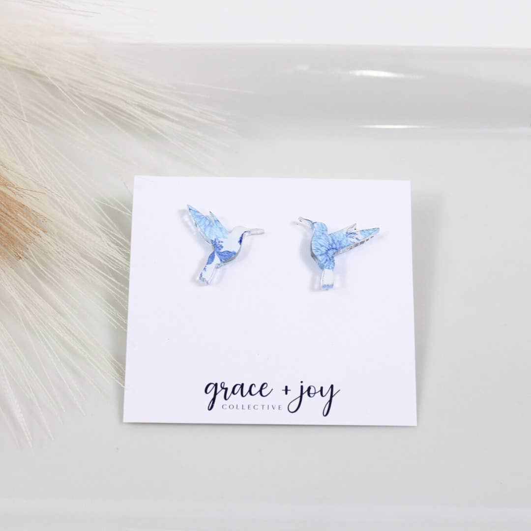 Hummingbird Stud Earring
