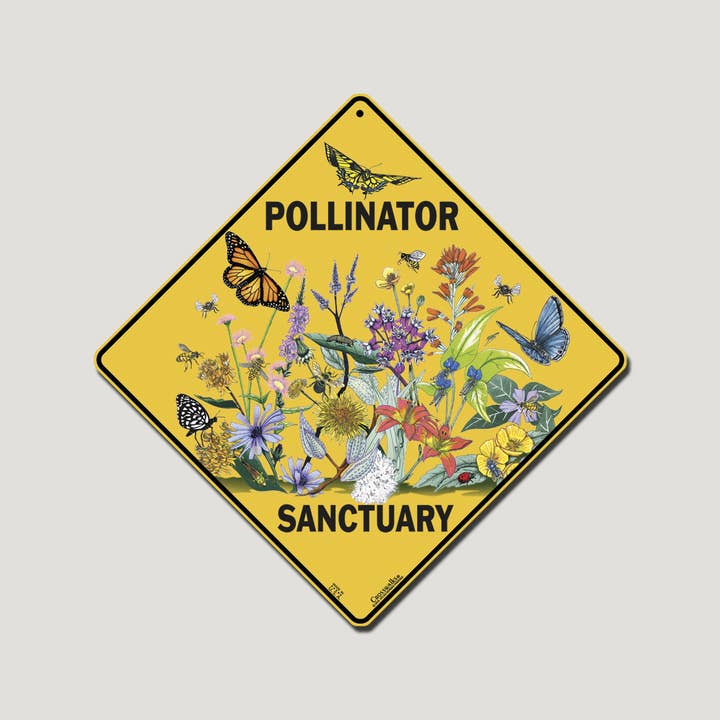 Pollinator Sanctuary 12x12 Aluminum Sign