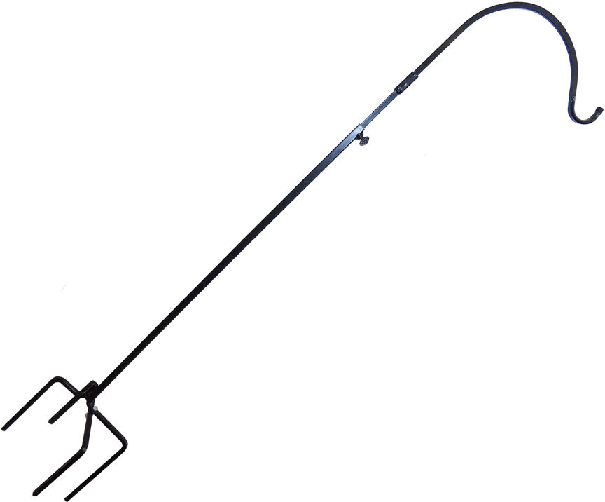 Square Single Arm Adjustable Shepherd Staff - 48" - 81"