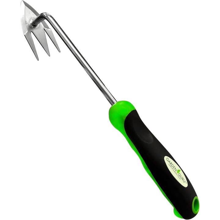 Root Weeder Tool with Ergonomic Handle - Steel Weeder