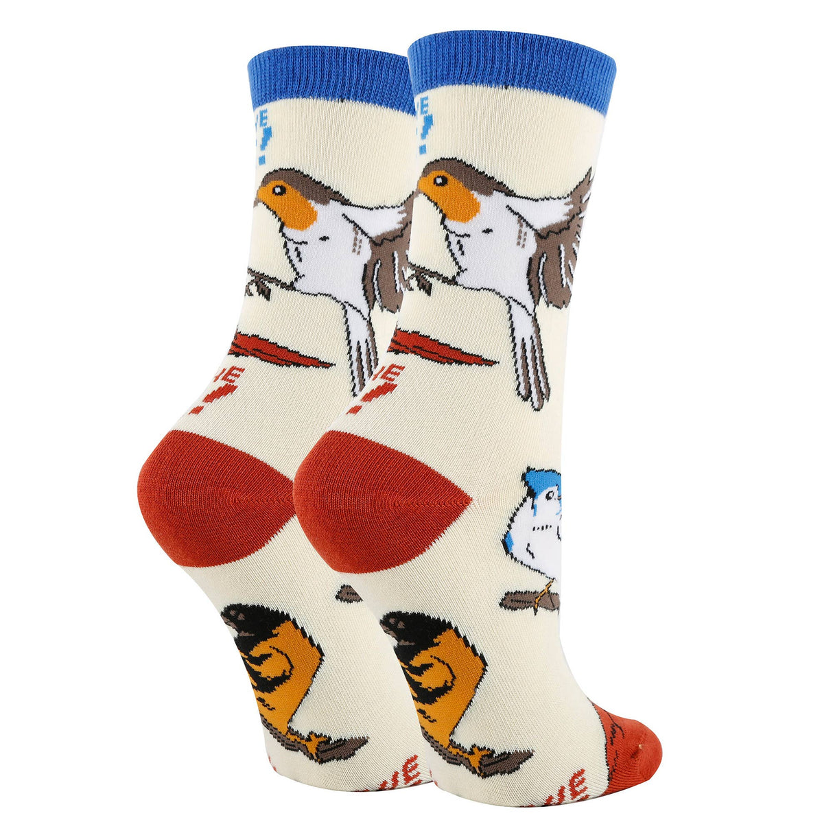 Birds the Word | Women's Funny Cotton Crew Socks