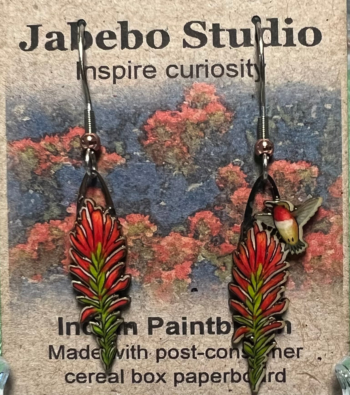 Indian Paintbrush Earrings