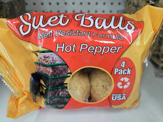 Hot Pepper Suet Balls 4 Pack