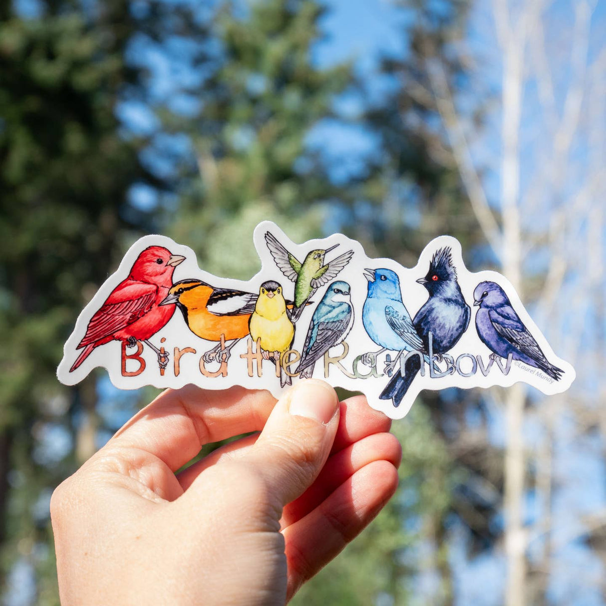 Bird the Rainbow - Vinyl Sticker