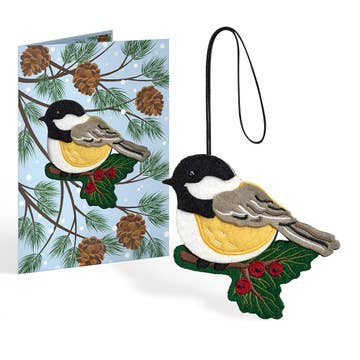 5x7" Winter Chickadee Heartfelt Charm Card™
