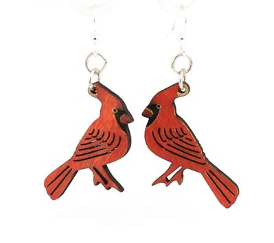 Cardinal Earrings