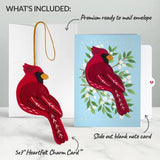 5x7" Cheerful Cardinal Heartfelt Charm Card™
