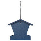 Small Recycled Hopper Bird Feeder - Dark Blue