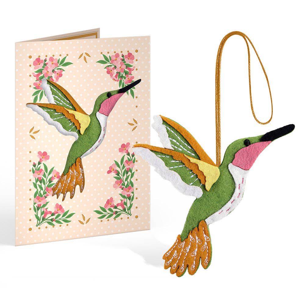 5x7" Serene Hummingbird Heartfelt Charm Card™