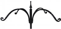 Decorative Hand Forged 4 Arm Top Hanger